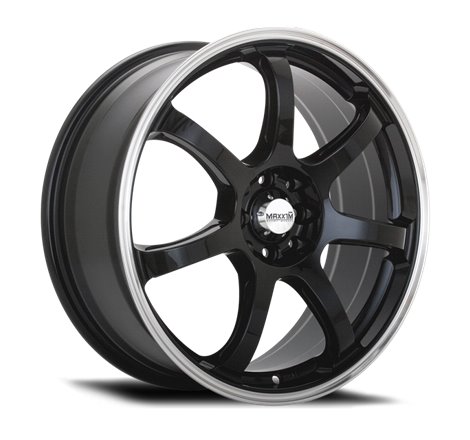 Maxxim Knight 17x7 10x100/114.3 ET40 Gloss Black Lip Polish