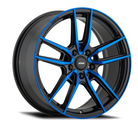 Konig Myth 19x8.5 5x114.3 ET40 Gloss Black w/ Blue Tinted Clearcoat