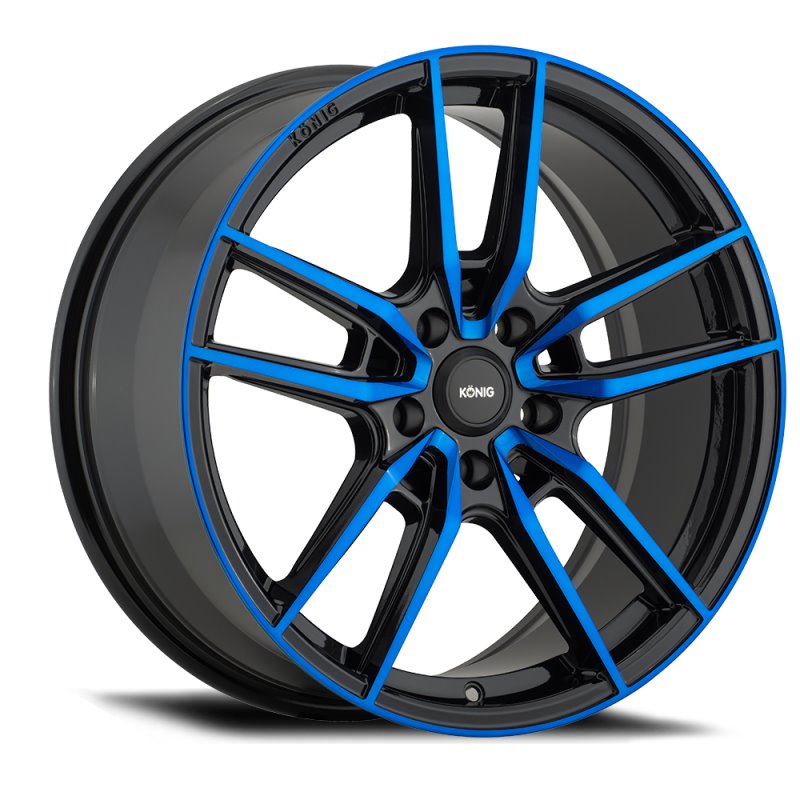 Konig Myth 19x8.5 5x114.3 ET40 Gloss Black w/ Blue Tinted Clearcoat