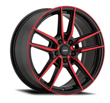 Konig Myth 16x7.5 5x114.3 ET43 Gloss Black w/ Red Tinted Clearcoat