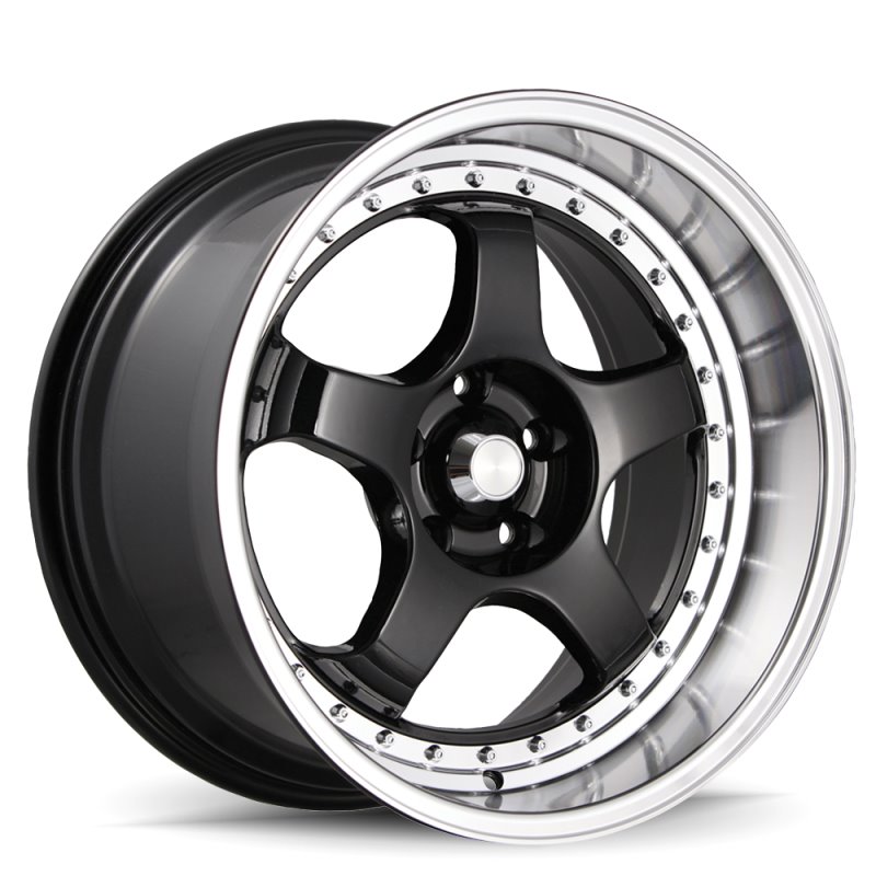 Konig SSM 18x10 5x114.3 ET15 Gloss Black w/ Machined Lip