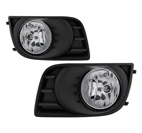 Spyder Toyota Sequoia 08-16 OEM Style Fog Lights w/OEM Fit Switch - Fog Bulbs-4145(Included) - Clear