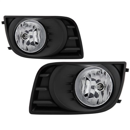 Spyder Toyota Sequoia 08-16 OEM Style Fog Lights w/OEM Fit Switch - Fog Bulbs-4145(Included) - Clear