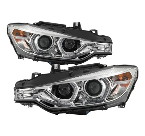 Spyder Signature BMW F30 3 Series 12-14 4DR Projector Headlights - Chrome (PRO-YD-BMWF3012-AFSHID-C)