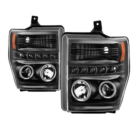 Spyder Signature Ford F250/350/450 Super Duty 08-10 Projector Headlights (PRO-YD-FS08-HL-BKV2)