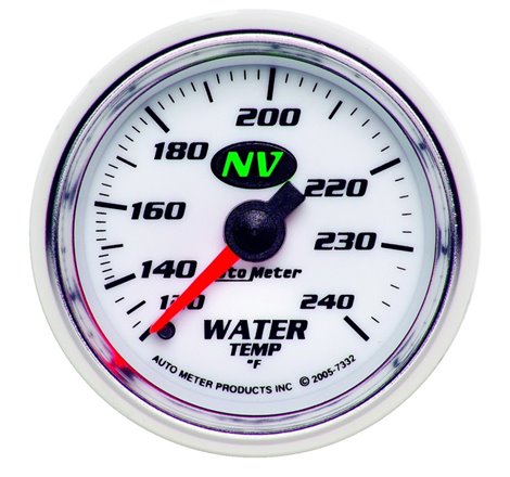 Autometer Water Temp NV 2-1/16in 120-240 Deg F Mechanical Gauge