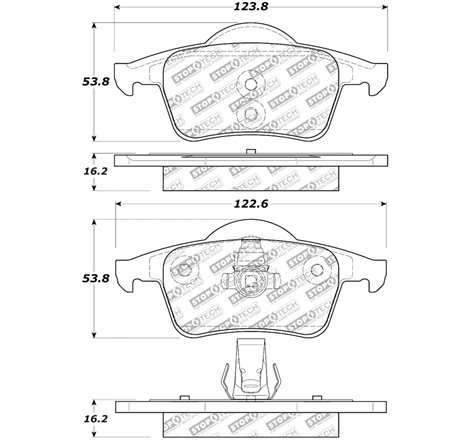 StopTech Street Select Brake Pads w/ Hardware Rear - 01-09 Volvo S60