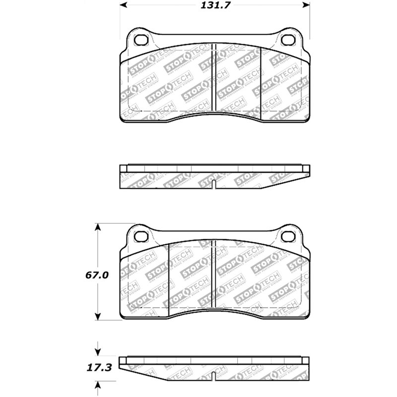 StopTech Street Select Brake Pads - 00-06 Jaguar XKR