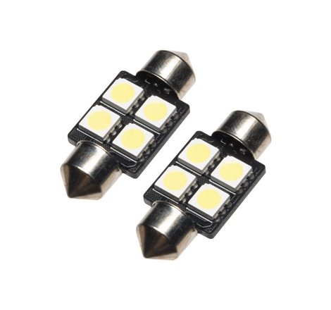 Oracle 33MM 4 LED 3-Chip Festoon Bulbs (Pair) - Cool White