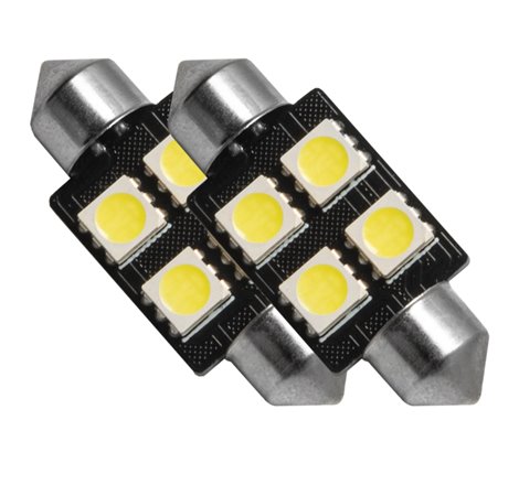 Oracle 37MM 4 LED 3-Chip Festoon Bulbs (Pair) - Cool White