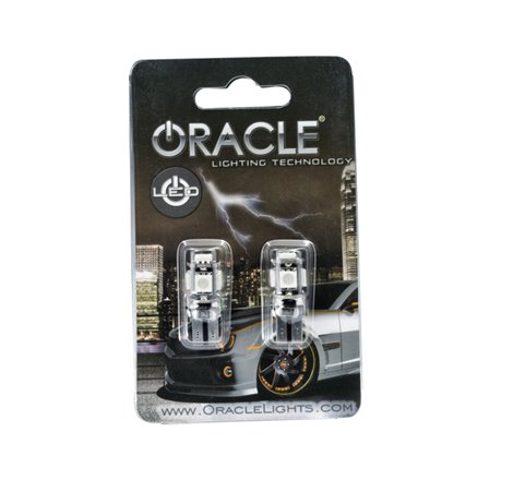 Oracle T10 5 LED 3 Chip SMD Bulbs (Pair) - Purple