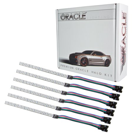 Oracle 15-17 Ford Mustang V6/GT/Shelby DRL Upgrade w/ Halo Kit - ColorSHIFT