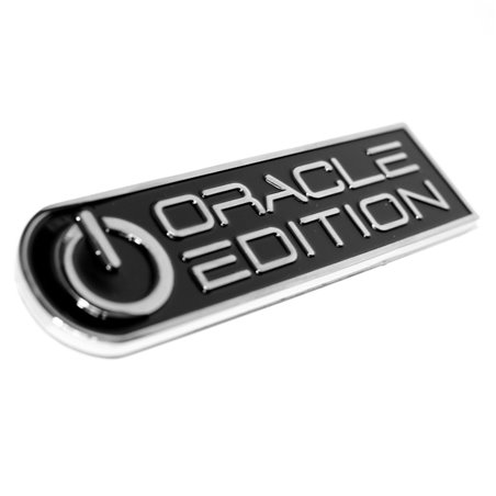 Oracle Edition Badge - Right/Passenger - Black/White