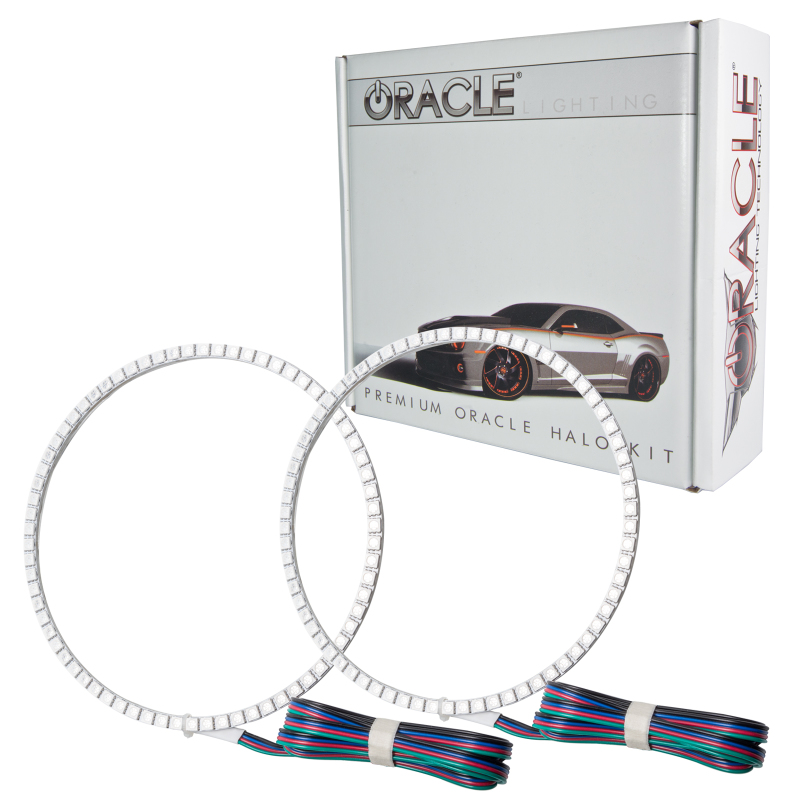 Oracle Ford Mustang 10-12 LED Fog Halo Kit - V6 Grille Fogs - ColorSHIFT