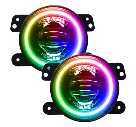 Oracle Jeep Wrangler JK/JL/JT High Performance W LED Fog Lights - ColorSHIFT - Dynamic