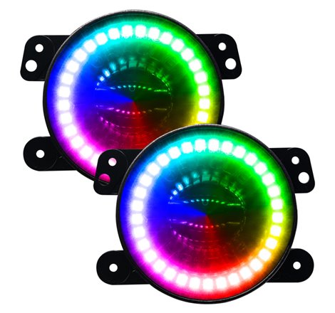 Oracle Jeep Wrangler JK/JL/JT High Performance W LED Fog Lights - ColorSHIFT w/o Controller