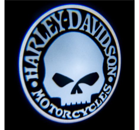 Oracle Door LED Projectors - Harley Davidson Skull - Harley Davidson Skull