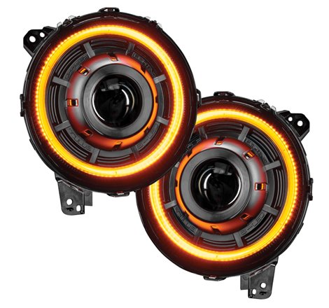 Oracle Jeep JL/Gladiator JT Oculus Switchback Bi-LED Projector Headlights - Amber/White Switchback