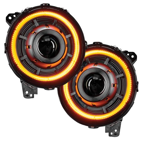 Oracle Jeep JL/Gladiator JT Oculus Switchback Bi-LED Projector Headlights - Amber/White Switchback