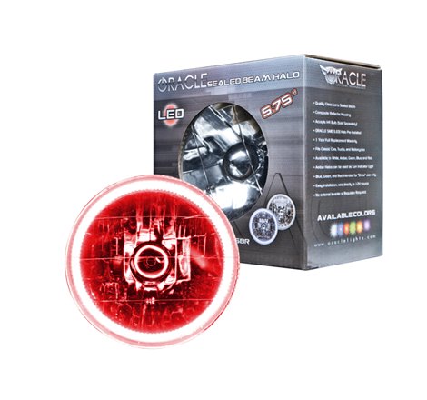 Oracle Pre-Installed Lights 5.75 IN. Sealed Beam - Red Halo