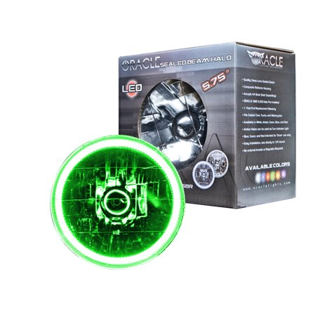 Oracle Pre-Installed Lights 5.75 IN. Sealed Beam - Green Halo