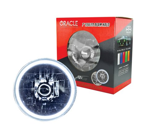 Oracle Pre-Installed Lights 7 IN. Sealed Beam - White Halo