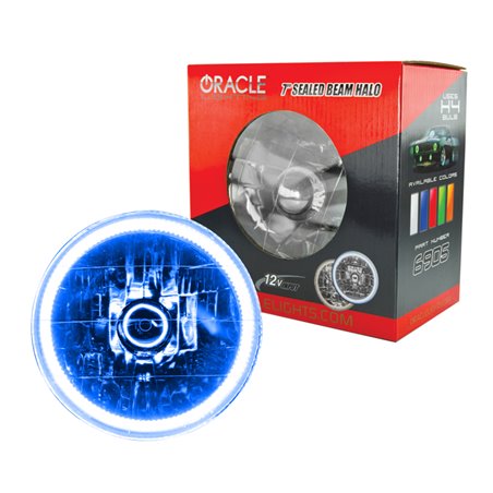 Oracle Pre-Installed Lights 7 IN. Sealed Beam - Blue Halo