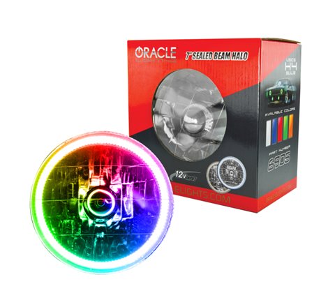 Oracle Pre-Installed Lights 7 IN. Sealed Beam - ColorSHIFT Halo