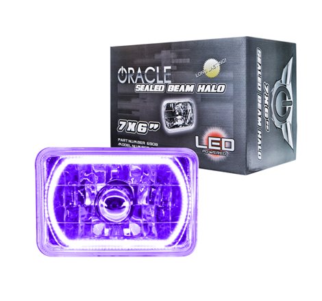 Oracle Pre-Installed Lights 7x6 IN. Sealed Beam - UV/Purple Halo