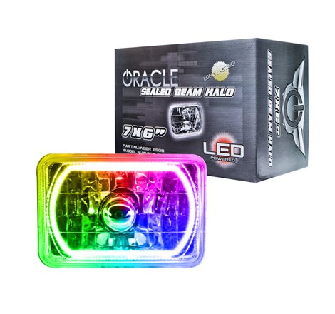 Oracle Pre-Installed Lights 7x6 IN. Sealed Beam - ColorSHIFT Halo