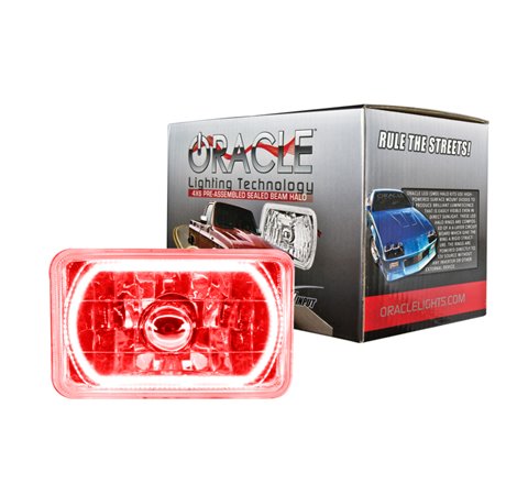 Oracle Pre-Installed Lights 4x6 IN. Sealed Beam - Red Halo