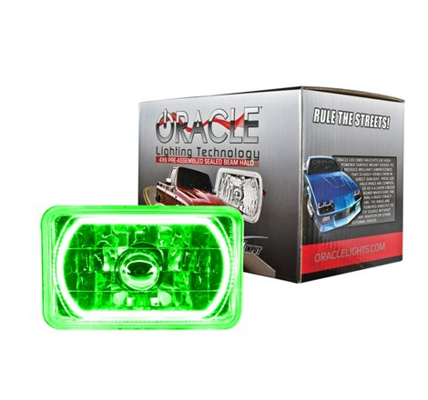 Oracle Pre-Installed Lights 4x6 IN. Sealed Beam - Green Halo