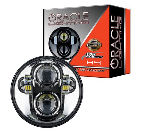 Oracle 5.75in 40W Replacement LED Headlight - Chrome