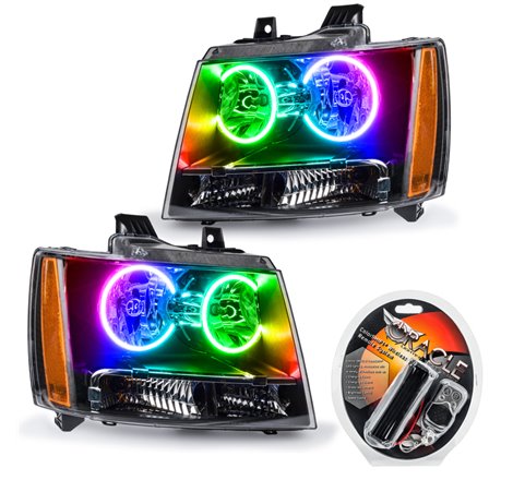 Oracle 07-13 Chevrolet Avalanche Pre-Assembed SMD Headlights - ColorSHIFT