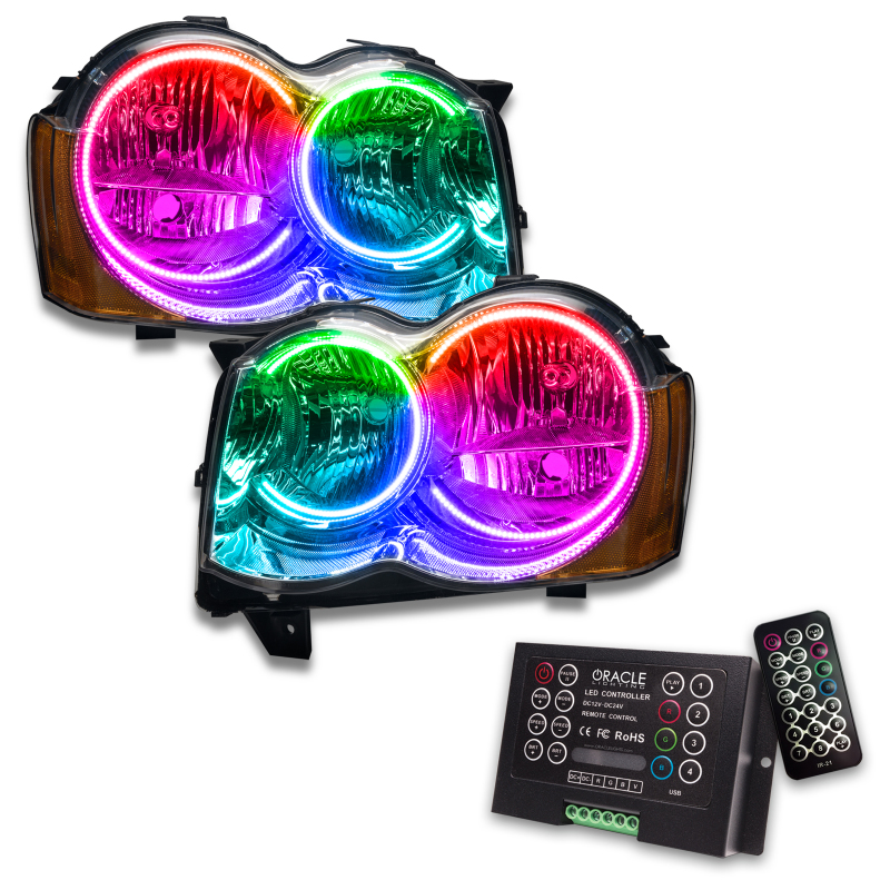 Oracle 08-10 Jeep Grand Cherokee SMD HL (Non-HID) - ColorSHIFT w/ 2.0 Controller