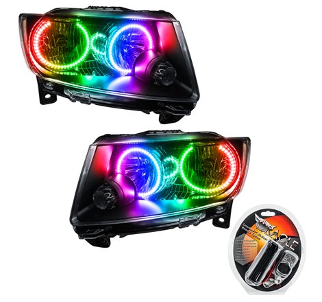 Oracle 11-13 Jeep Grand Cherokee SMD HL (Non-HID) - Chrome - ColorSHIFT