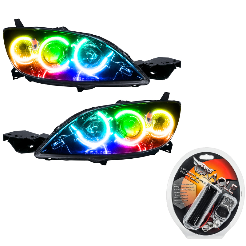 Oracle 04-09 Mazda 3 SMD HL - Hatchback - Halogen Style - ColorSHIFT