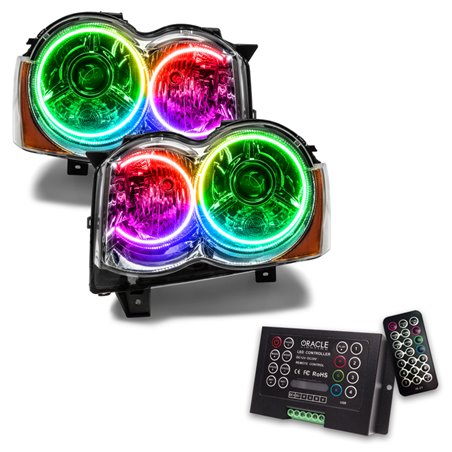 Oracle 08-10 Jeep Grand Cherokee SMD HL - HID - ColorSHIFT w/ 2.0 Controller