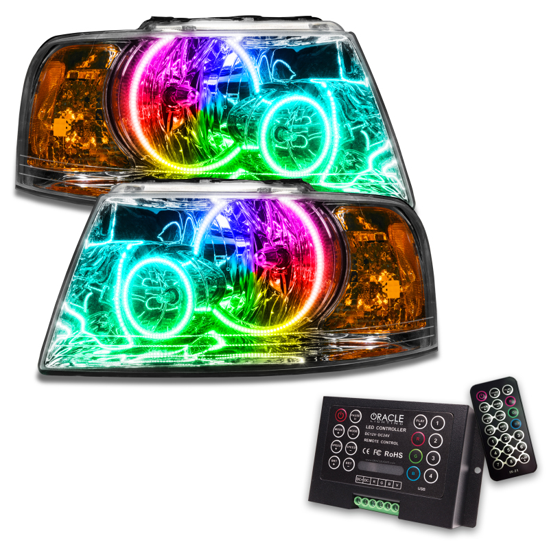 Oracle 03-06 Ford Expedition SMD HL - Chrome - ColorSHIFT w/ 2.0 Controller