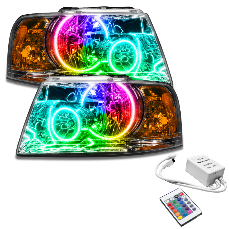 Oracle 03-06 Ford Expedition SMD HL - Chrome - ColorSHIFT w/ Simple Controller