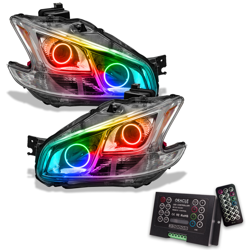 Oracle 09-13 Nissan Maxima SMD HL (Non-HID)-Chrome - ColorSHIFT w/ 2.0 Controller