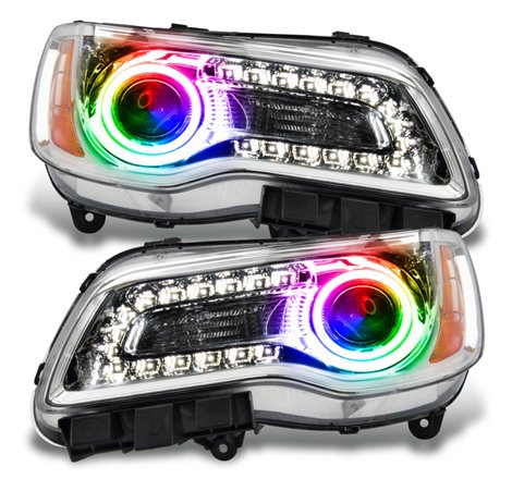 Oracle 11-14 Chrysler 300C SMD HL - Chrome - NON HID - ColorSHIFT w/o Controller