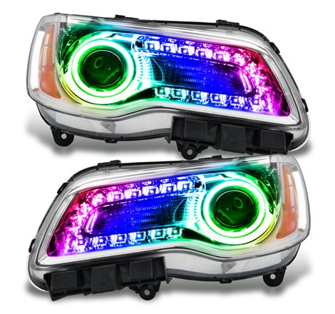 Oracle 11-14 Chrysler 300C SMD HL - Chrome - NON HID - ColorSHIFT DRL - ColorSHIFT w/o Controller