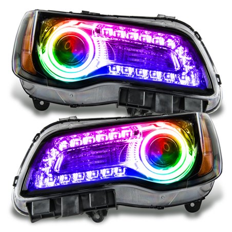 Oracle 11-14 Chrysler 300C SMD HL - Black - NON HID - ColorSHIFT DRL - ColorSHIFT w/o Controller