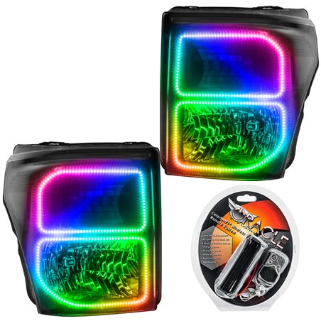 Oracle 11-16 Ford F250/350 LED HL - Black - ColorSHIFT