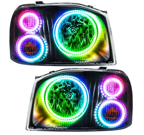 Oracle 01-04 Nissan Frontier SMD HL - Triple Halo - ColorSHIFT