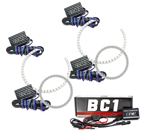 Oracle BMW 3 Series 06-11 LED Halo Kit - Non-Projector - ColorSHIFT w/ BC1 Controller