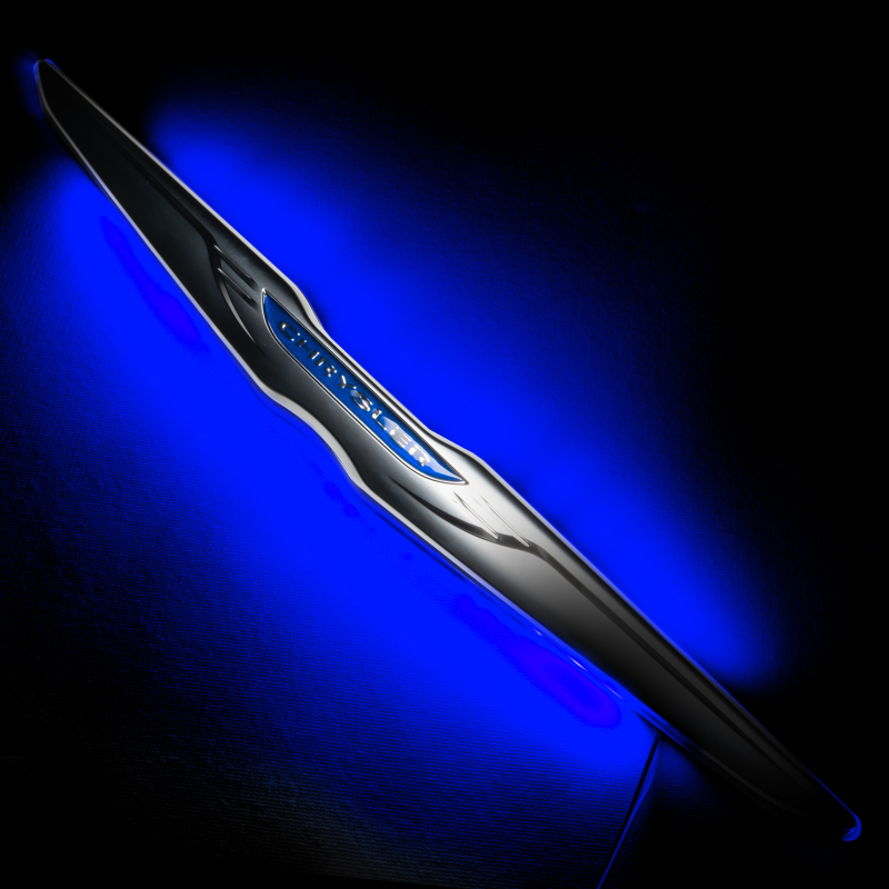 Oracle Chrysler Illuminated LED Sleek Wing - Dual Intensity - Blue