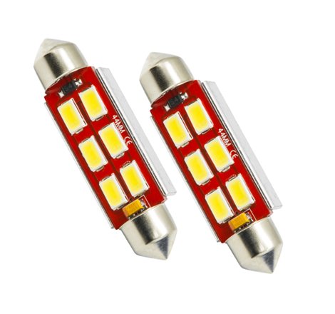 Oracle 44MM 6 LED 3-Chip Festoon Bulbs (Pair) - Cool White