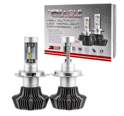 Oracle H4 4000 Lumen LED Headlight Bulbs (Pair) - 6000K